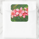 Sticker Carré Plumerias (Sac)