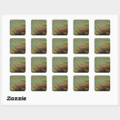 Sticker Carré Plumes (Feuille)