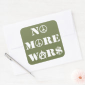 Sticker Carré Plus de guerres (Enveloppe)