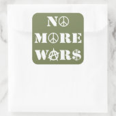 Sticker Carré Plus de guerres (Sac)