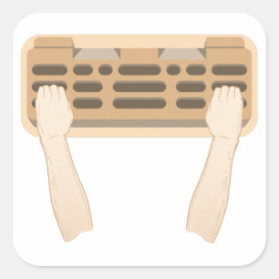 Sticker Carré plus petite