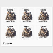 Sticker Carré Plusieurs points sur une feuille (Feuille)