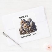 Sticker Carré Plusieurs points sur une feuille (Enveloppe)