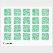 Sticker Carré Plusieurs Shamrocks (Feuille)