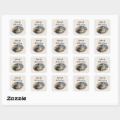 Sticker Carré Plutôt Être Observation D'Oiseaux Sauvages Hobby F (Feuille)