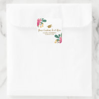 Plutôt Floral Gold Graduation Cap personnalisé