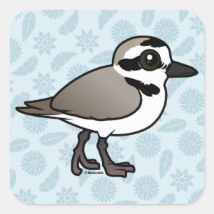 Sticker Carré Pluvier neigeux Birdorable