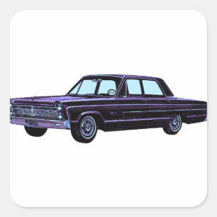 Sticker Carré Plymouth Fury I 1965