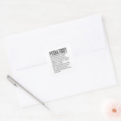 Sticker Carré Podiatre (Enveloppe)
