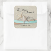 Sticker Carré Poêle de mer et ruban d'eau (Sac)