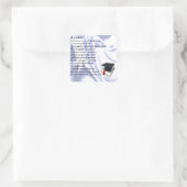 Sticker Carré Poème de Godson - Conception des diplômes (Sac)