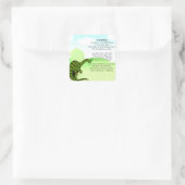 Sticker Carré Poème Grandson - Dinosaur (Sac)