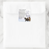 Sticker Carré Poème Maman - Design Cheval (Sac)