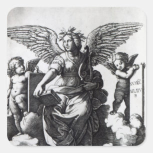 Sticker Carré Poésie, c.1515
