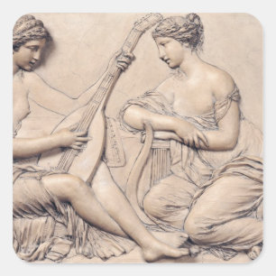 Sticker Carré Poésie et musique