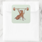 Sticker Carré Poids de levage (Sac)