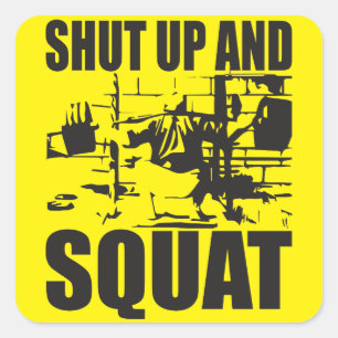 Sticker Carré Poids - Tais-Tais Et Squat