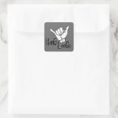 Sticker Carré Poignée - Panneau main (Sac)