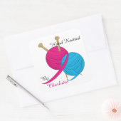 Sticker Carré Poignée personnalisée (Enveloppe)