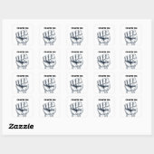 Sticker Carré Poing serré (Feuille)