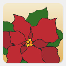 Poinsettia en vitrail
