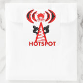 Sticker Carré point chaud chic (Sac)