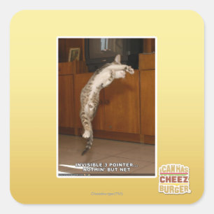 Sticker Carré Pointeur 3 invisible