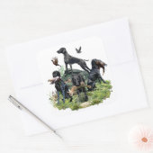 Sticker Carré Pointeurs noirs allemands (Enveloppe)