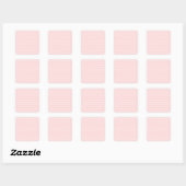Sticker Carré Points blancs sur rose pâle (Feuille)