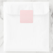 Sticker Carré Points blancs sur rose pâle (Sac)