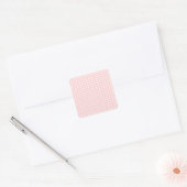 Sticker Carré Points blancs sur rose pâle (Enveloppe)