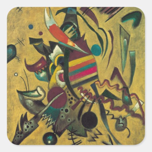 Sticker Carré Points by Wassily Kandinsky, Vintage Expressionism (Devant)