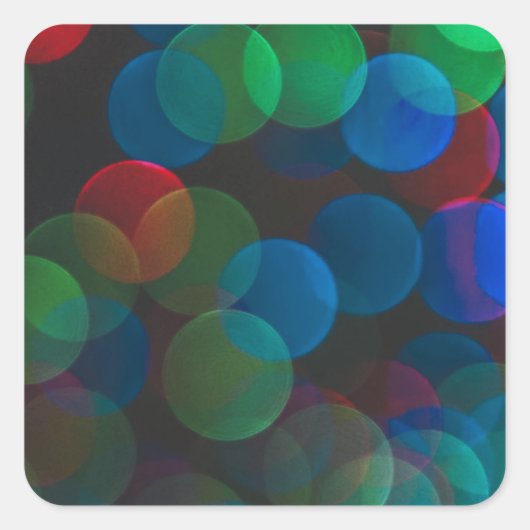 Sticker Carré Points colorés (Devant)