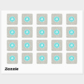 Sticker Carré Points et lignes (Feuille)