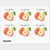 Sticker Carré Poires rouges fraîches (Feuille)