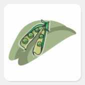 Sticker Carré Pois Dans Un Morceau (Devant)