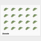 Sticker Carré Pois Dans Une Cosse (Feuille)