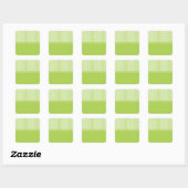 Sticker Carré Pois Green White Stripes avec ruban (Feuille)