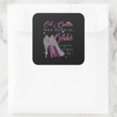 Sticker Carré Poison de Birthday | A Queen Ce que Born In Octobe (Sac)