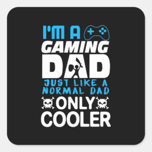 Sticker Carré Poison gamer I A Gaming Dad