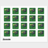 Sticker Carré Poison grenouille (Feuille)