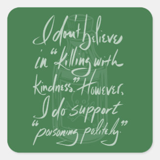 Sticker Carré Poisoning Politely