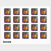 Sticker Carré Poisson clown occidental (Feuille)