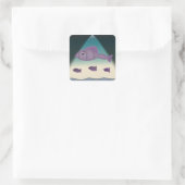 Sticker Carré Poisson Dessin Animé (Sac)