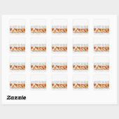 Sticker Carré Poisson d'or (Feuille)