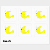 Sticker Carré Poisson Lune (Feuille)