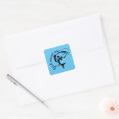 Sticker Carré Poisson veut moi (Enveloppe)