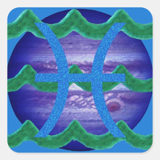 Sticker Carré Poissons (Devant)