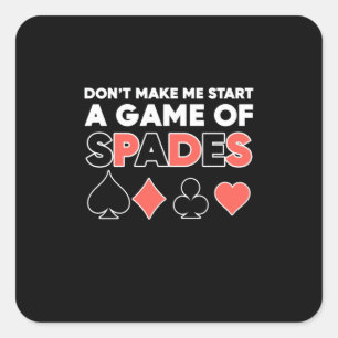 Sticker Carré Poker Ne Me Fait Pas Commencer Un Jeu