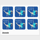 Sticker Carré Pole Fitness (Feuille)